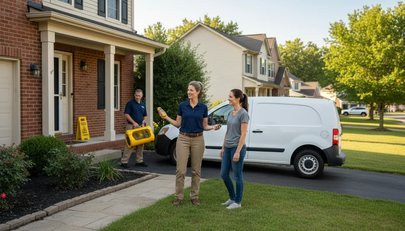 Residential water damage restoration in Carmen, ID